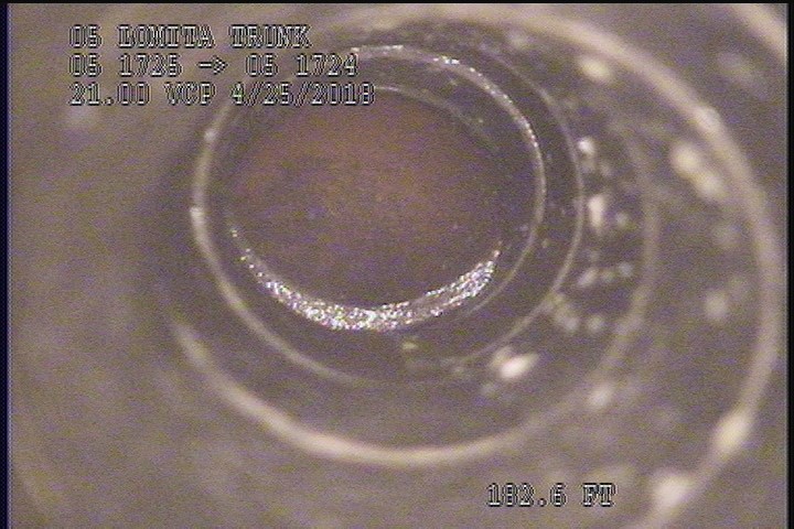 Tap Factory Made, at 12 o'clock, -, within 8 inches of joint: YES, 6" - Active-TOP OF LATERIAL-CLEAR