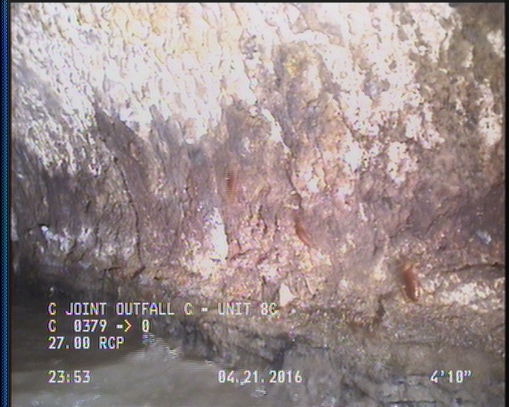 Surface Spalling, from 08 to 04 o'clock, within 8 inches of joint: YES, Start