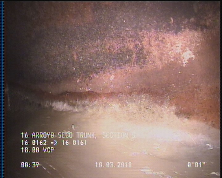 Deposits Attached Grease, 5 %of cross sectional area, from 04 to 08 o'clock, , within 8 inches of joint: YES, Start