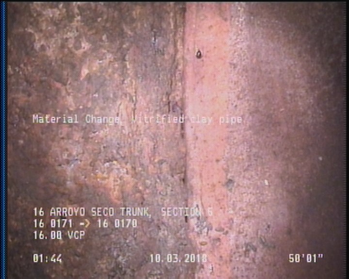 Material Change, Vitrified clay pipe