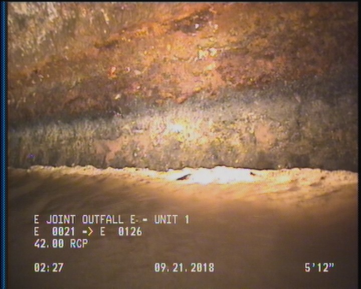 Deposits Attached Grease, 5 %of cross sectional area, from 03 to 09 o'clock, , within 8 inches of joint: YES, Start