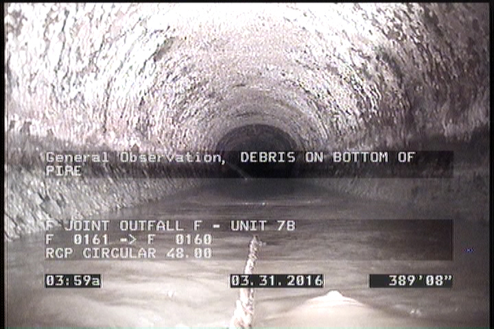 General Observation - DEBRIS ON BOTTOM OF PIPE