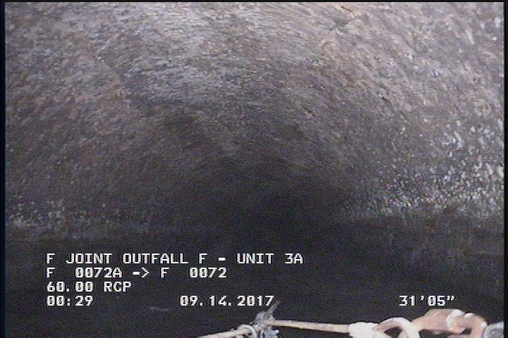 Deposits Attached Grease, 5 %of cross sectional area, from 03 to 09 o'clock, , within 8 inches of joint: YES, Start