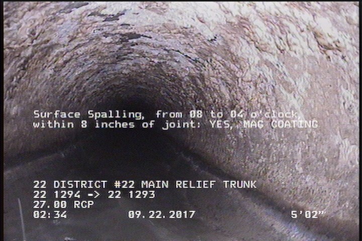 Surface Spalling, from 08 to 04 o'clock, within 8 inches of joint: YES, Start - MAG COATING