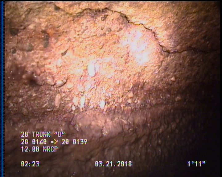 Surface Aggregate Projecting, from 08 to 04 o'clock, within 8 inches of joint: YES, Start