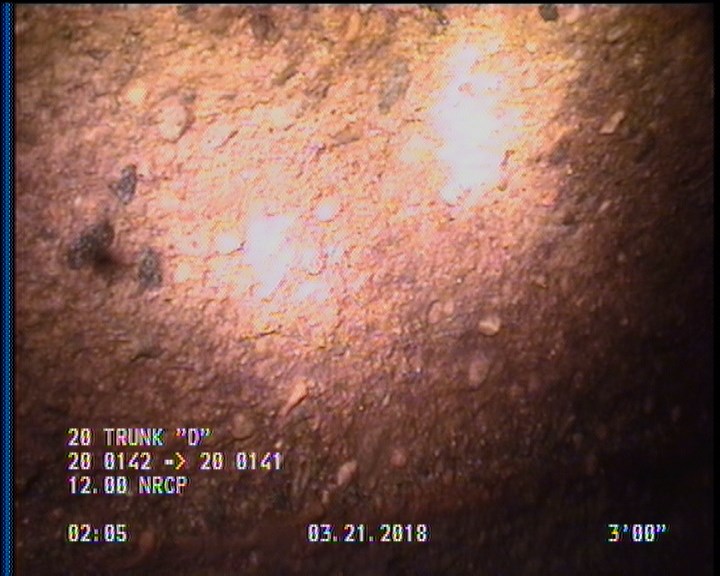 Surface Aggregate Projecting, from 08 to 04 o'clock, within 8 inches of joint: YES, Start