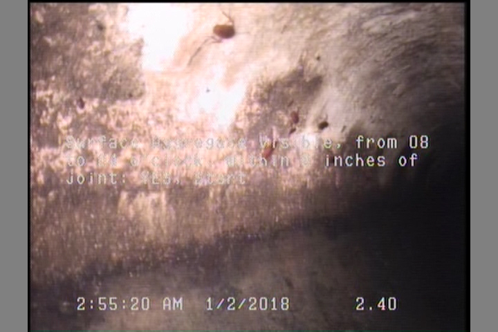 Surface Aggregate Visible, from 08 to 04 o'clock, within 8 inches of joint: YES, Start