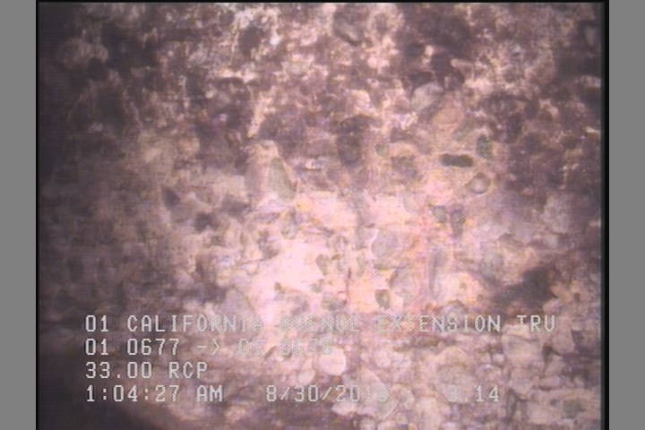Surface Aggregate Projecting, from 08 to 04 o'clock, within 8 inches of joint: YES, Start