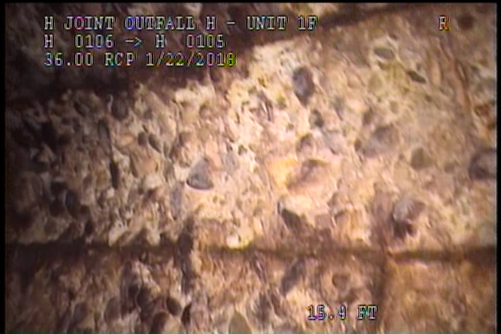 Surface Reinforcement Visible, from 09 to 03 o'clock, within 8 inches of joint: NO - LONG & CIRCUM REBAR