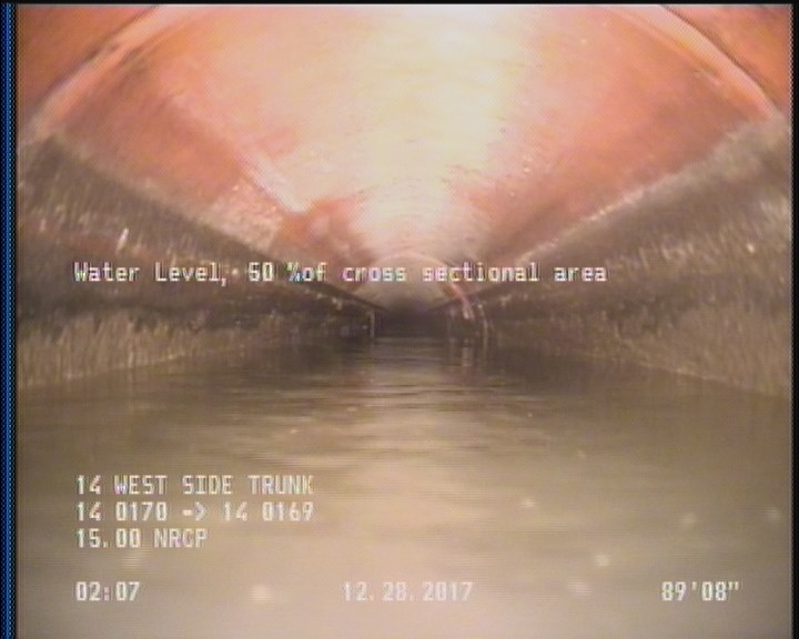 Water Level, 50 %of cross sectional area