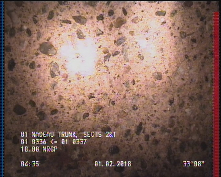 Surface Aggregate Projecting, from 09 to 03 o'clock, within 8 inches of joint: YES, Start