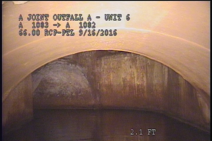 Upstream Manhole, Survey Ends - ABLE TO SEE MH. A 1082