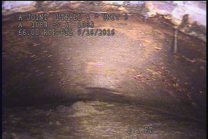 Upstream Manhole, Survey Begins - 10:50 AM