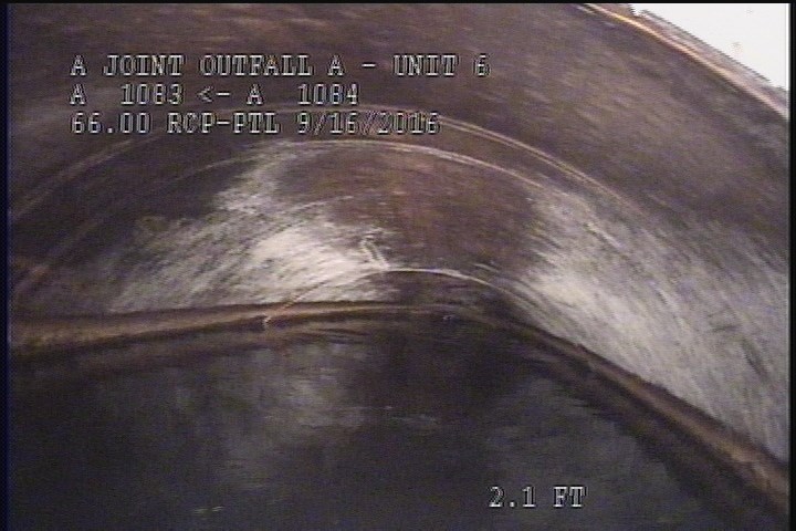 Downstream Manhole, Survey Begins - 11:17 AM