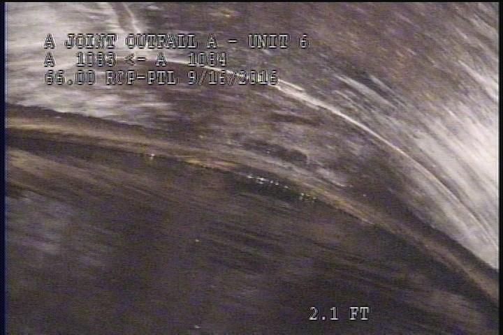 Survey Abandoned - VIEW OF THE UPLEG PIPE OF THE D/S SIPHON
