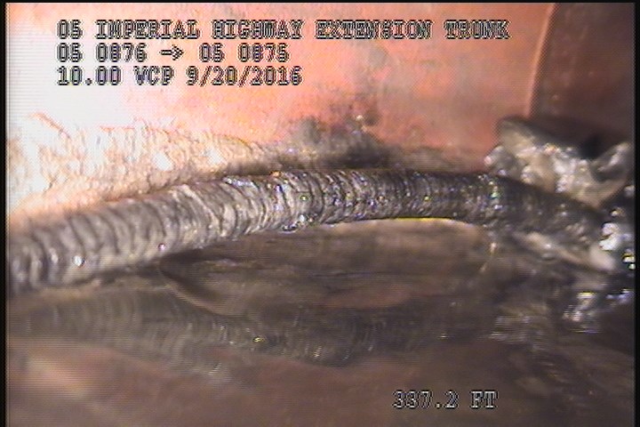 Deposits Settled Other, 20 %of cross sectional area, from 04 to 08 o'clock, , within 8 inches of joint: YES - METAL CABLE-DVD CLIP #2