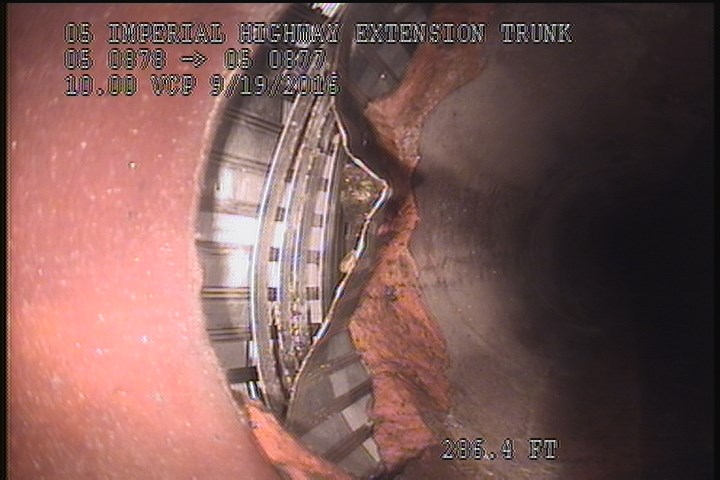 Repair Patch Defective, from 10 to 02 o'clock, within 8 inches of joint: YES - METAL LOOSE