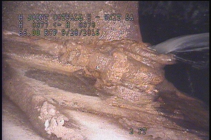 Downstream Manhole, Survey Begins - 10:18 AM