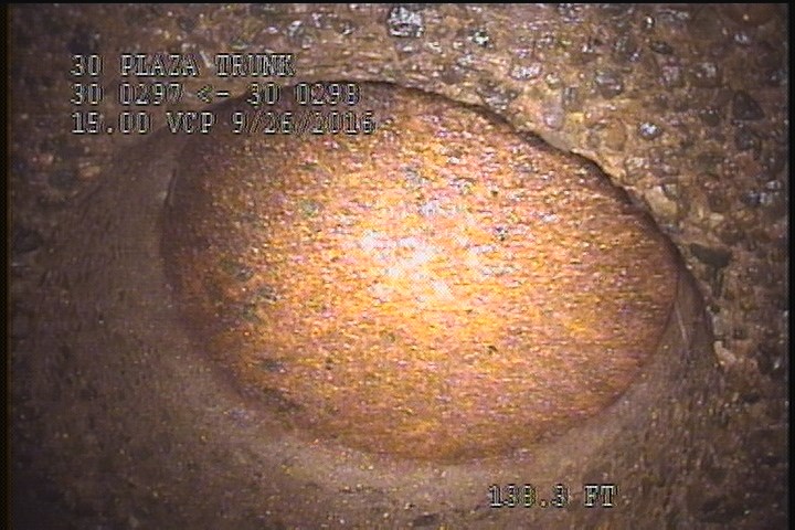 Upstream Manhole, Survey Ends - 10:14 AM, POSSIBLY BURIED OR PRESSURE PLATED