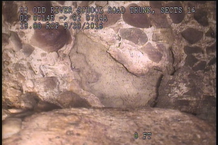 Surface Missing Wall, from 11 to 12 o'clock, within 8 inches of joint: NO - 2" X2" SOIL VISIBLE