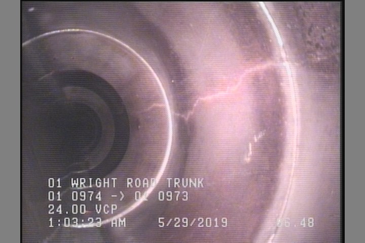 Crack Spiral, from 11 to 01 o'clock, within 8 inches of joint: YES, Start
