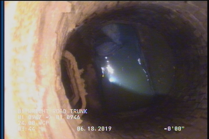 Upstream Manhole, Survey Begins - 01 0947