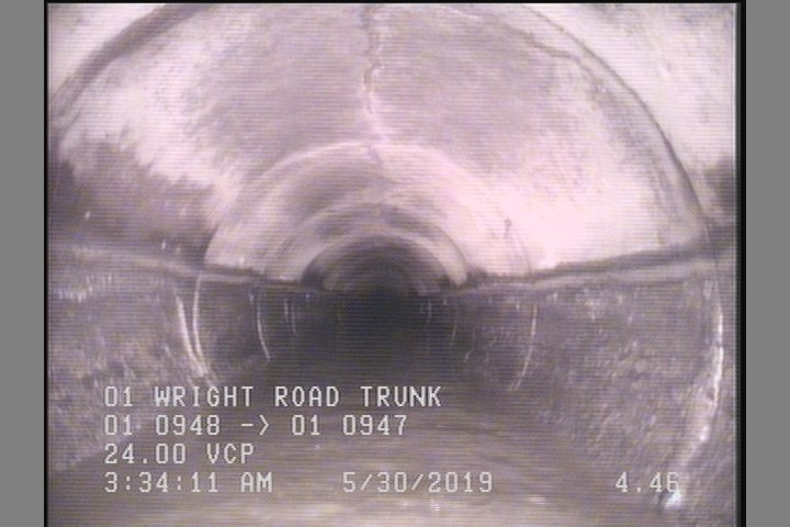 Deposits Attached Grease, 5 %of cross sectional area, from 03 to 09 o'clock, , within 8 inches of joint: YES, Start