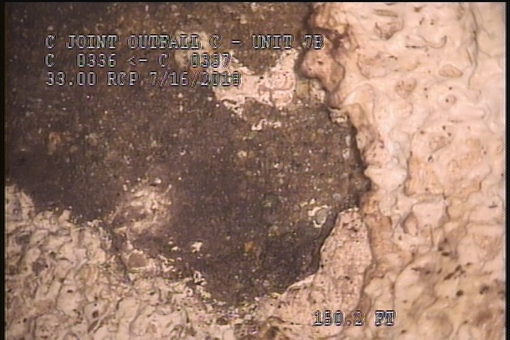 Surface Aggregate Visible, from 01 to 03 o'clock, within 8 inches of joint: NO