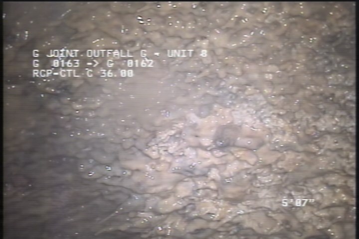 Deposits Attached Grease, 2 %of cross sectional area, from 08 to 04 o'clock, , within 8 inches of joint: YES, Start