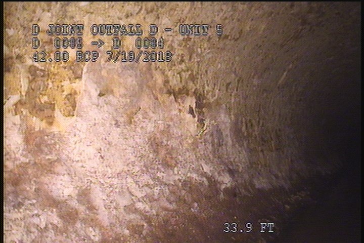 Surface Spalling, from 08 to 04 o'clock, within 8 inches of joint: YES, Start
