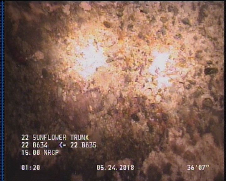 Surface Aggregate Projecting, from 08 to 04 o'clock, within 8 inches of joint: YES, Start