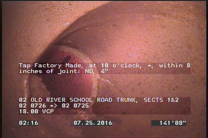 Tap Factory Made, at 10 o'clock, -, within 8 inches of joint: NO, 4"
