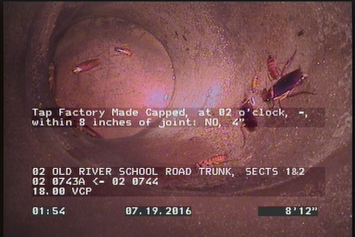 Tap Factory Made Capped, at 02 o'clock, -, within 8 inches of joint: NO, 4"