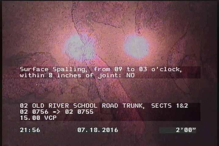 Deposits Attached Grease, 5 %of cross sectional area, from 04 to 08 o'clock, , within 8 inches of joint: YES, Start