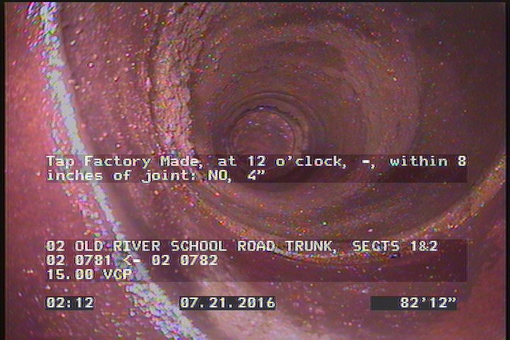 Tap Factory Made, at 12 o'clock, -, within 8 inches of joint: NO, 4"