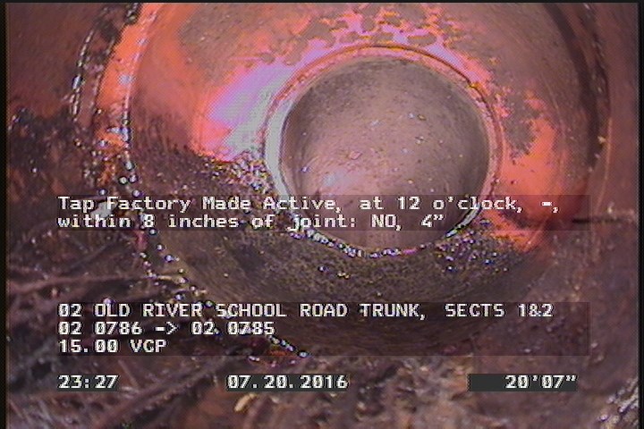 Tap Factory Made Active, at 12 o'clock, -, within 8 inches of joint: NO, 4"