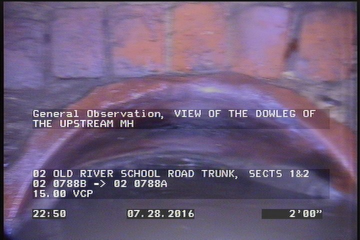 General Observation - VIEW OF THE DOWLEG OF THE UPSTREAM MH