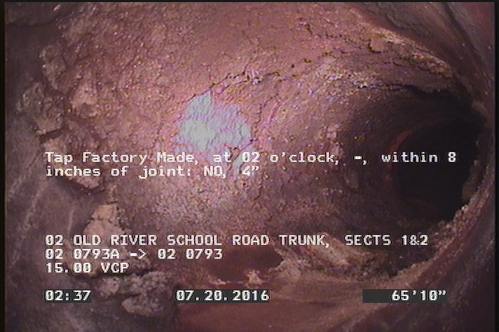 Tap Factory Made, at 02 o'clock, -, within 8 inches of joint: NO, 4"
