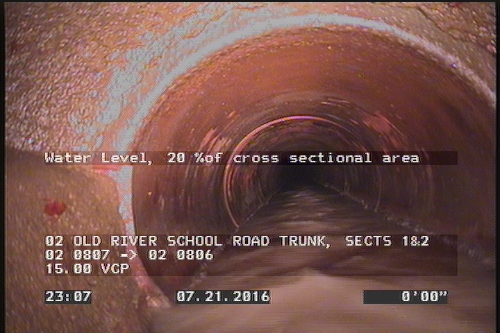 Water Level, 20 %of cross sectional area