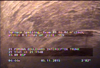 Surface Spalling, from 08 to 04 o'clock, within 8 inches of joint: YES