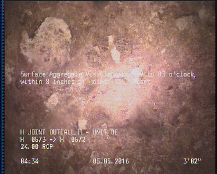 Surface Aggregate Visible, from 09 to 03 o'clock, within 8 inches of joint: YES, Start