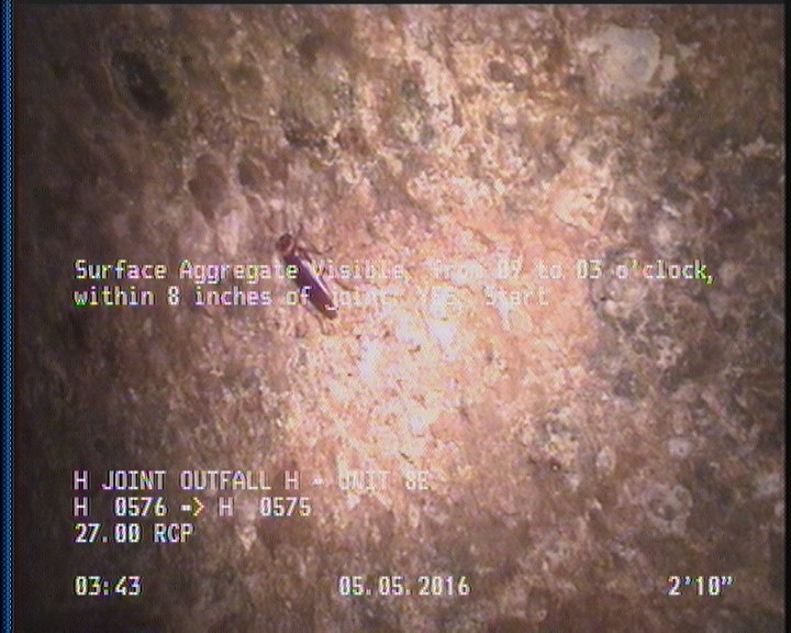 Surface Spalling, from 09 to 03 o'clock, within 8 inches of joint: YES, Start