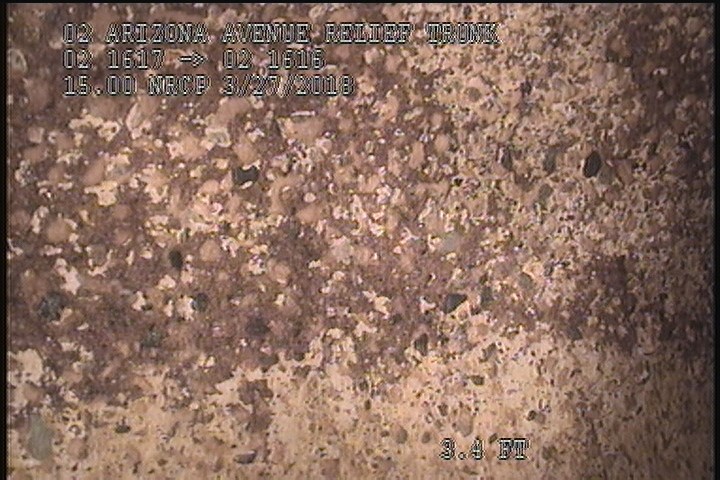 Surface Spalling, from 07 to 05 o'clock, within 8 inches of joint: YES, Start - FLAKING CONCRETE