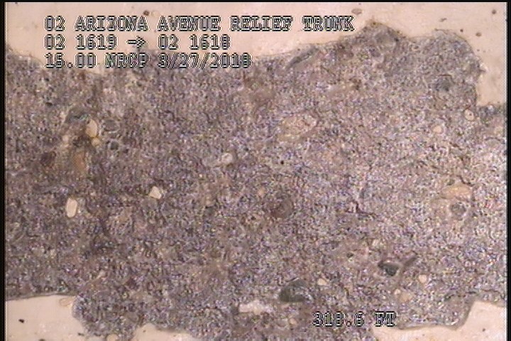 Surface Aggregate Visible, from 09 to 03 o'clock, within 8 inches of joint: NO - MODERATE AGG SPORATIC