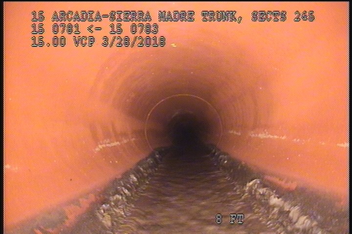 Deposits Attached Grease, 5 %of cross sectional area, from 04 to 08 o'clock, , within 8 inches of joint: YES, Start