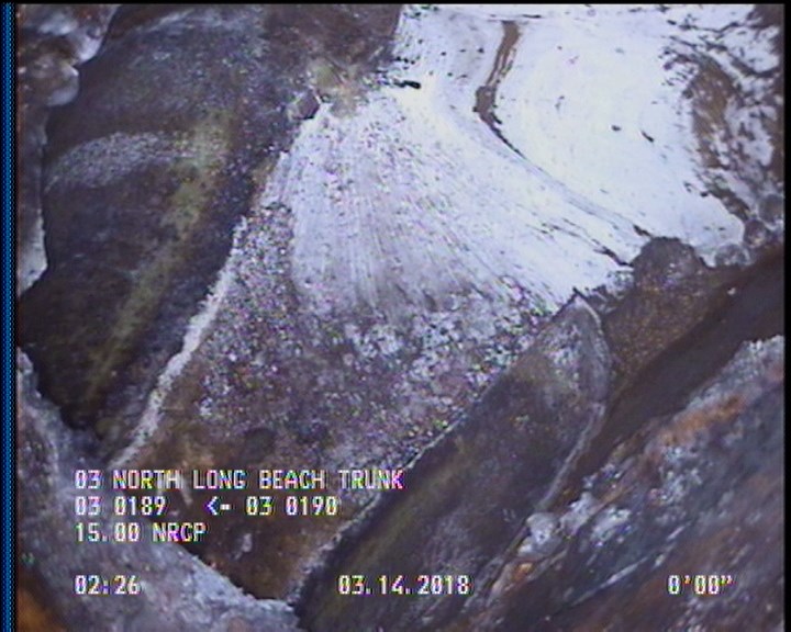Survey Abandoned - VIEW OF UPLEG OF D/S EAST SIPHON.