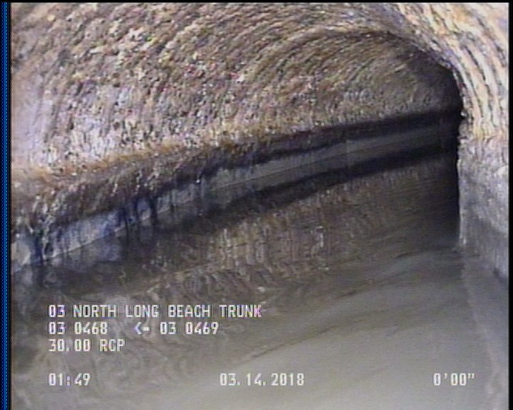 Survey Abandoned - VIEW OF UPLEG OF D/S SIPHON.