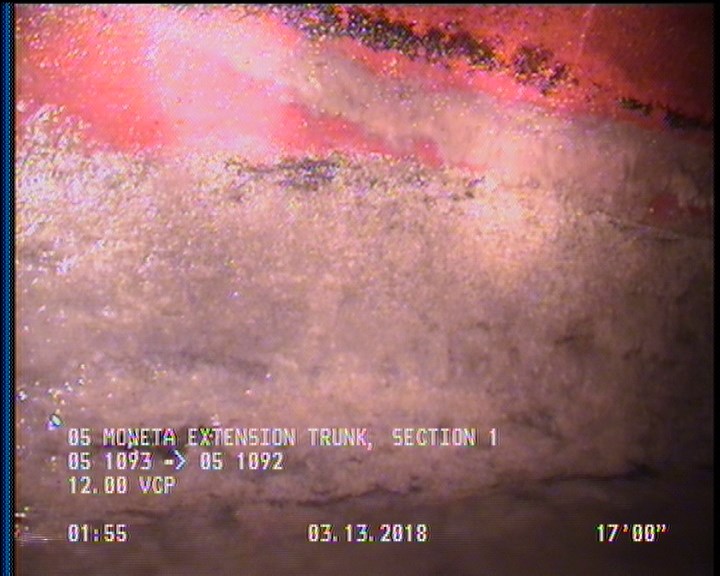 Deposits Attached Grease, 5 %of cross sectional area, from 03 to 09 o'clock, , within 8 inches of joint: YES, Start