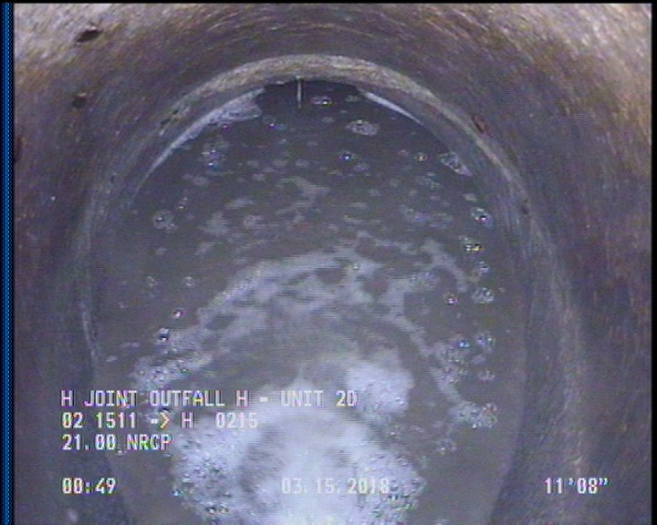Downstream Manhole, Survey Ends - H 0215