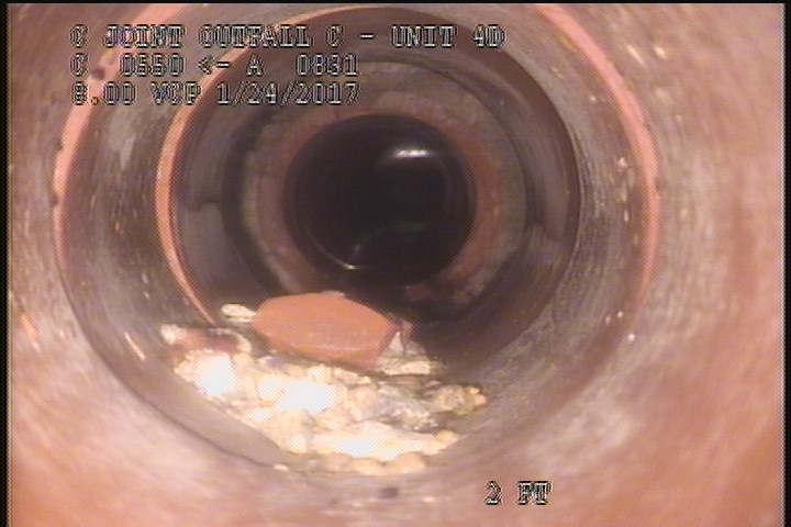 Deposits Settled Other, 10 %of cross sectional area, from 05 to 07 o'clock, , within 8 inches of joint: YES - Unkown